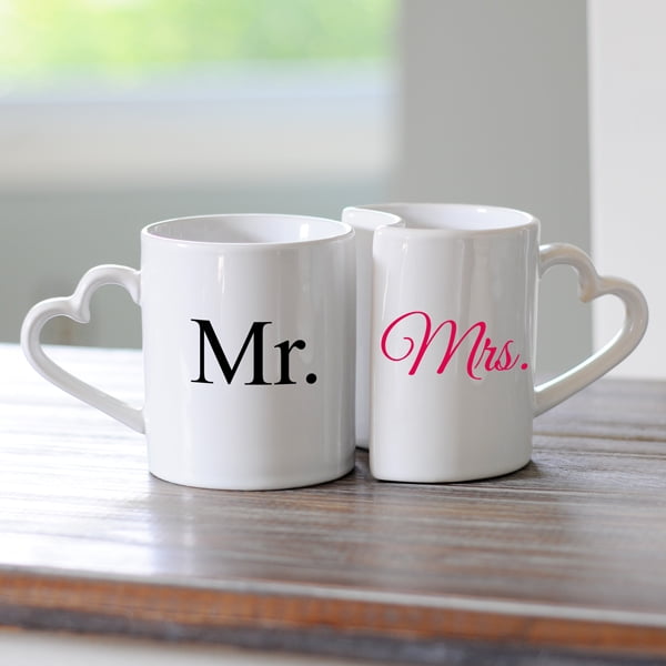 Mr and Mrs  Vinyl Decal Car Window Cup Mug You Pick The Size & Color Wedding
